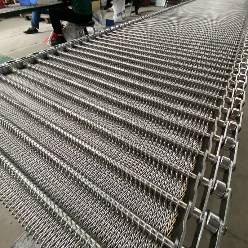 Stålmateriale produkter normalisering ovn mesh belte