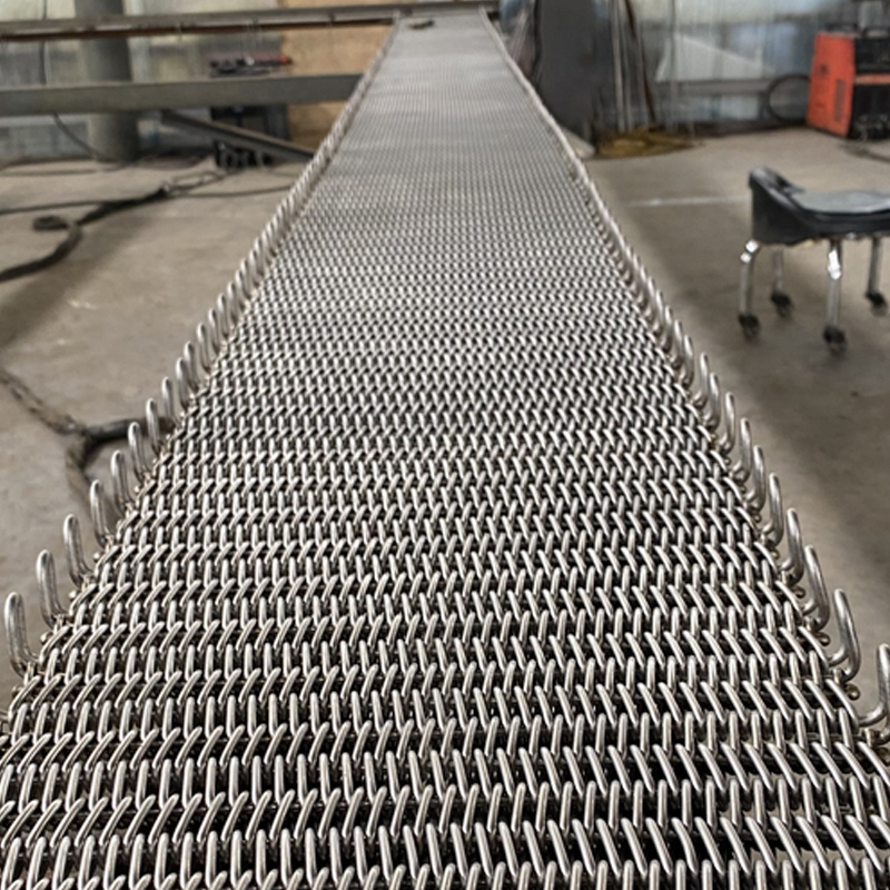 Rustfritt stål produkter annealing ovn mesh belte